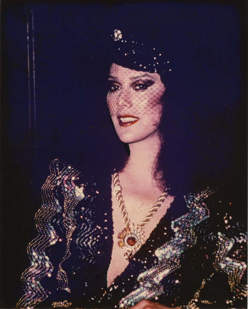 Download the full-sized image of Photograph of Alexis Francois in Sparkly Black and Silver Top