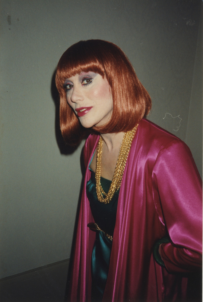 Download the full-sized image of Photograph of Alexis Francois in Pink and Dark Blue Green Clothes