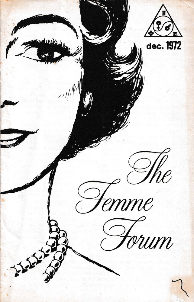 Download the full-sized PDF of The Femme Forum (December, 1972)