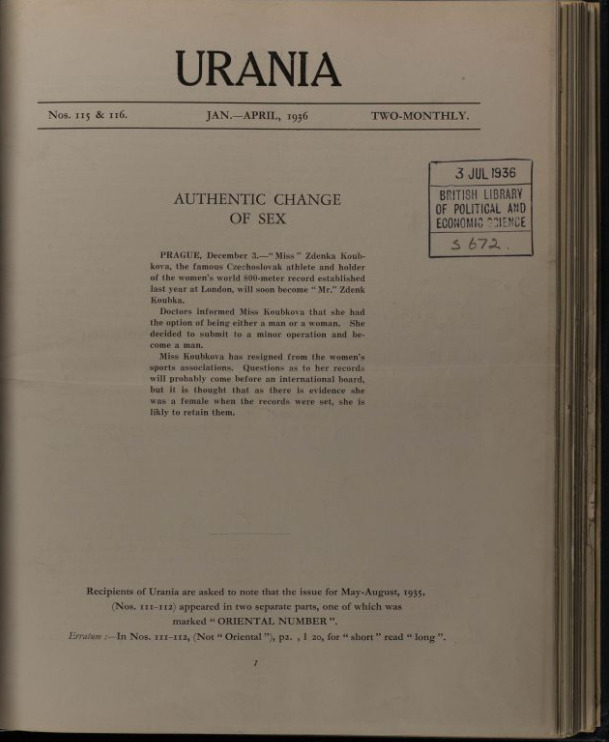 Download the full-sized image of Urania, Nos. 115-120 (1936)