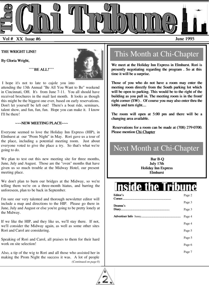 Download the full-sized PDF of The Chi Tribune Vol. 20 Iss. 06 (June, 1995)