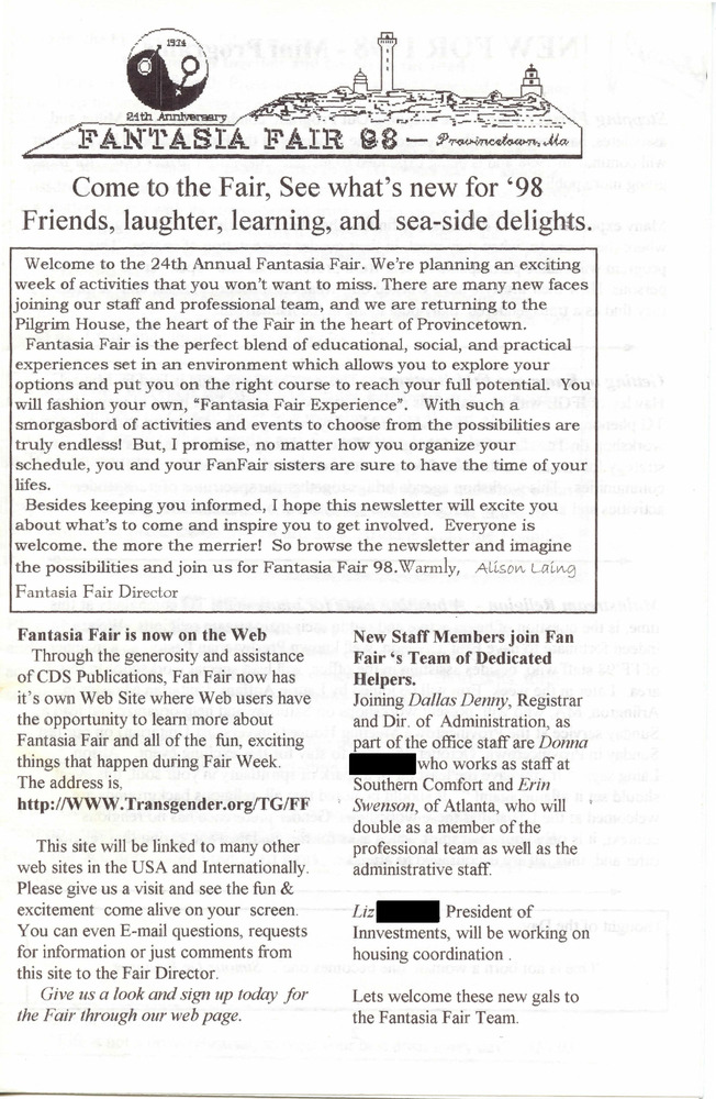 Download the full-sized PDF of Fantasia Fair 1998 Complimentary Newsletter