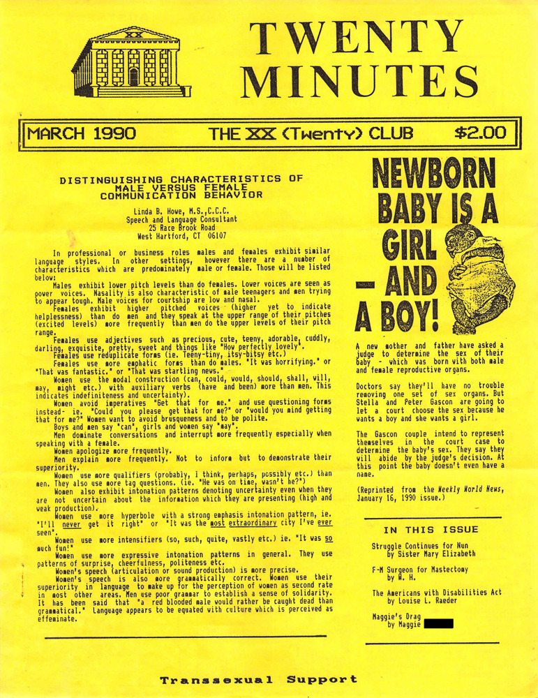 Download the full-sized PDF of Twenty Minutes (March, 1990)