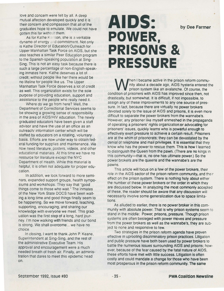 Download the full-sized PDF of AIDS: Power, Prisons, & Pressure