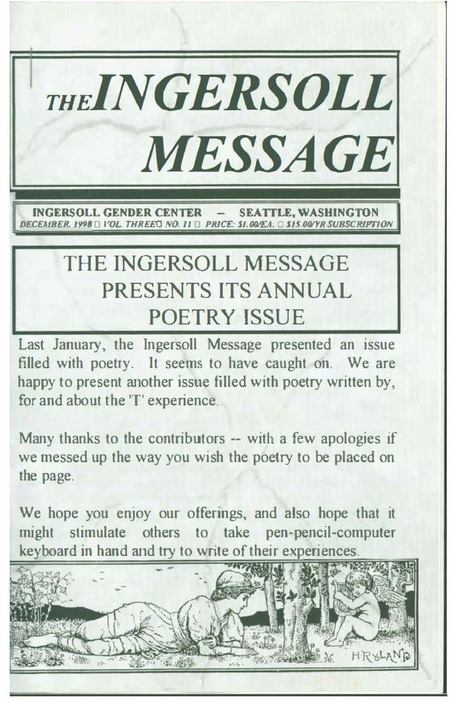 Download the full-sized PDF of The Ingersoll Message, Vol. 3 No. 11 (December, 1998)
