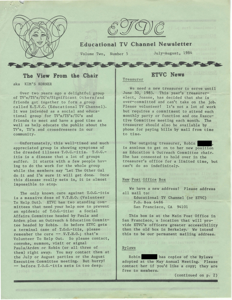 Download the full-sized PDF of ETVC Newsletter Vol. 2, No. 5