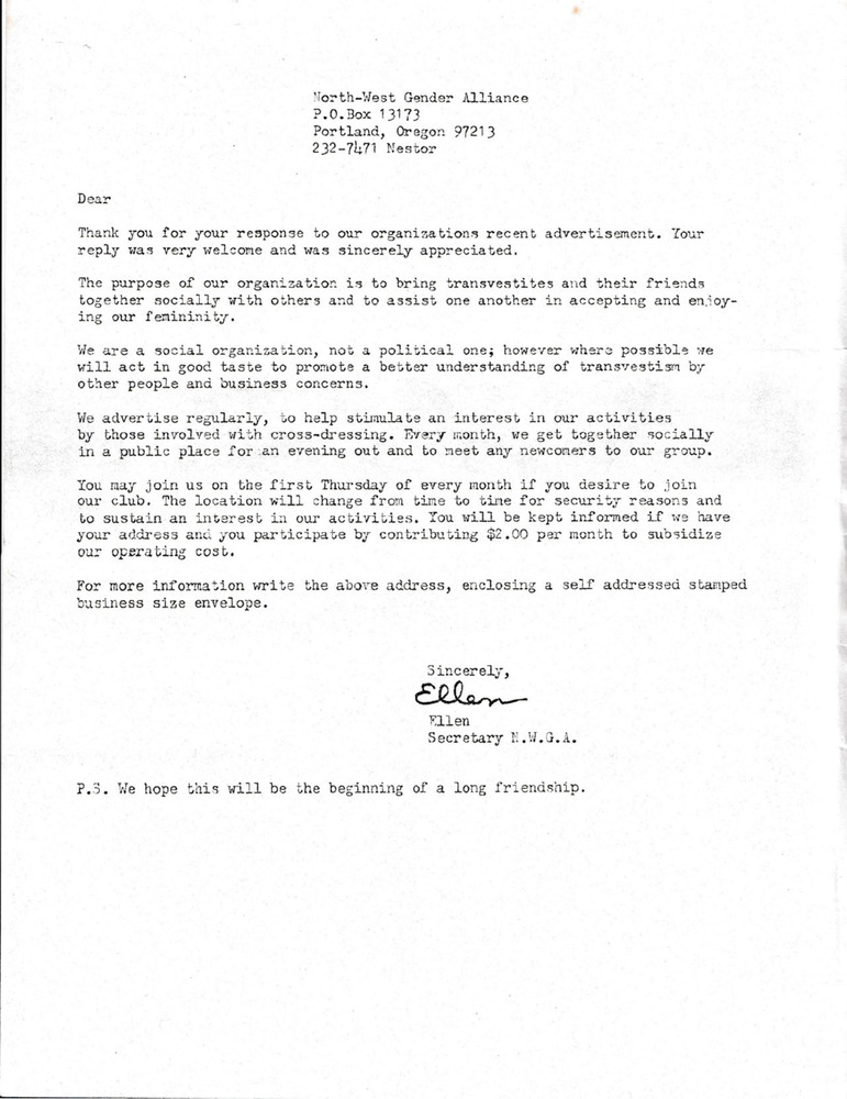 Download the full-sized PDF of North-West Gender Alliance Letter