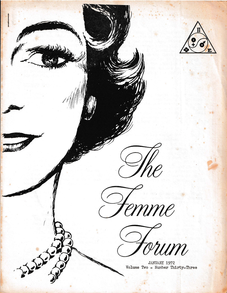 Download the full-sized PDF of The Femme Forum, Vol.2 No.33 (January, 1972)