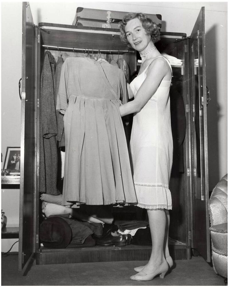 Download the full-sized image of Georgina Turtle Displaying Her Wardrobe