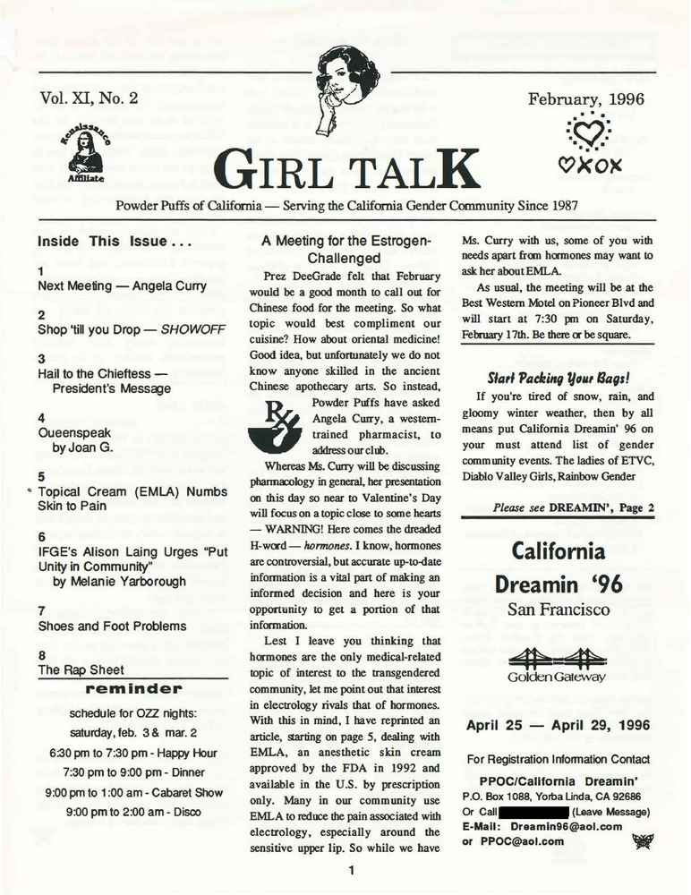 Download the full-sized PDF of Girl Talk, Vol. 11 No. 2 (February, 1996)