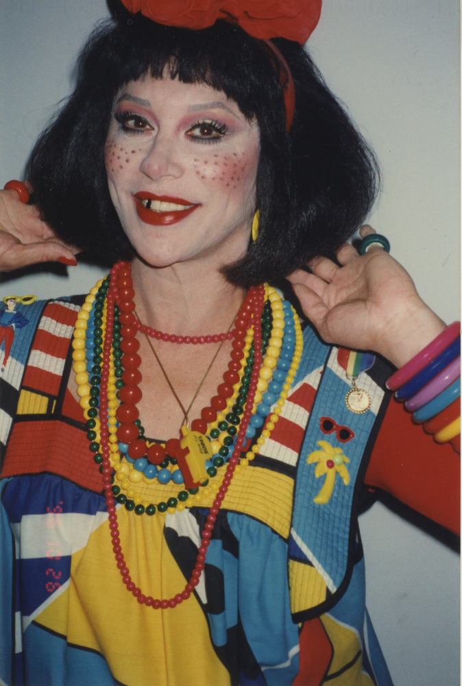 Download the full-sized image of Photograph of Alexis Francois in Colorful Outfit and Tooth Gap