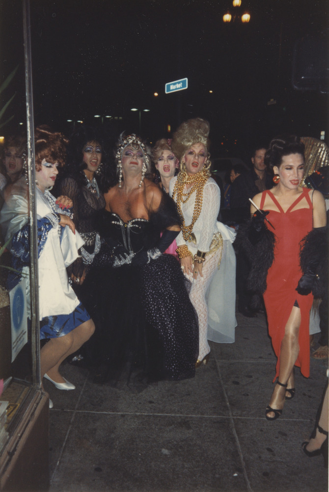 Download the full-sized image of Photograph of Group of People in Drag Attire Outdoors