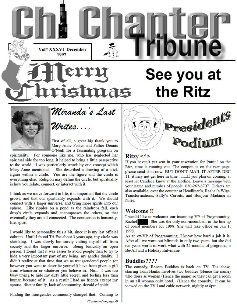 Download the full-sized PDF of Chi Chapter Tribune Vol. 36 Iss. 12 (December, 1997)