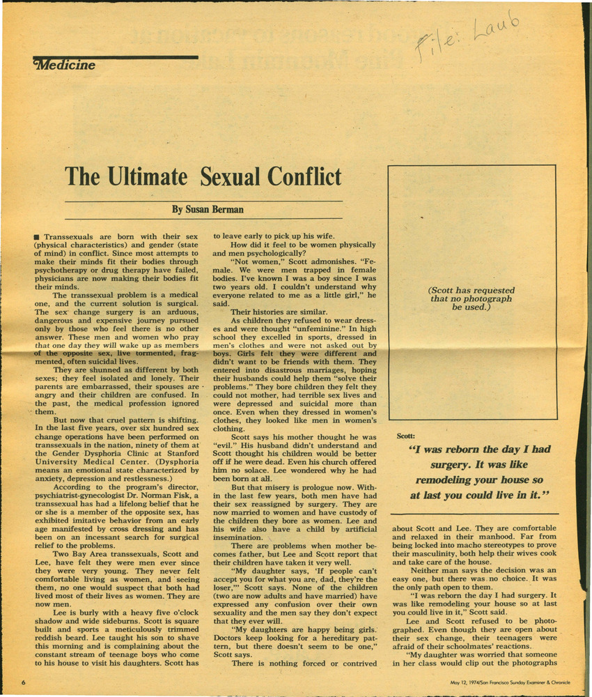 Download the full-sized PDF of The Ultimate Sexual Conflict