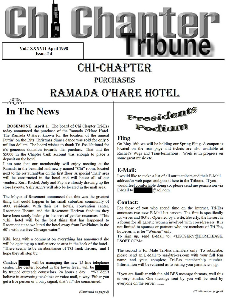 Download the full-sized PDF of Chi Chapter Tribune Vol. 37 Iss. 04 (April, 1998)