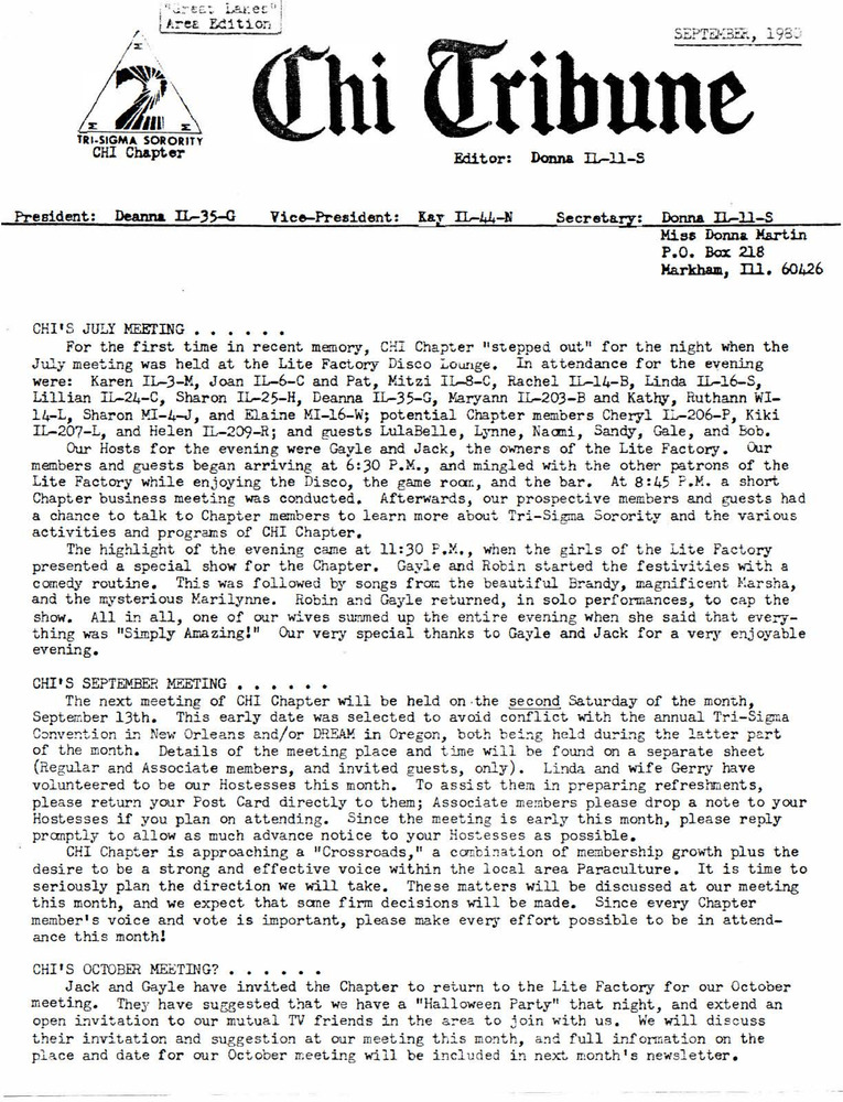 Download the full-sized PDF of Chi Tribune (September, 1980)
