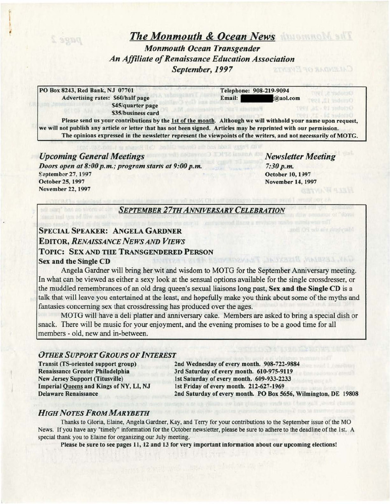 Download the full-sized PDF of The Monmouth & Ocean News (September 1997)