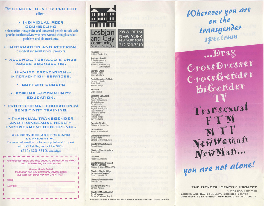 Download the full-sized PDF of The Gender Identity Project
