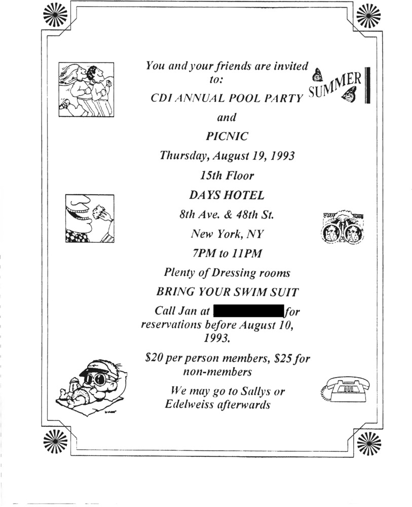 Download the full-sized PDF of Invitation to the CDI Annual Pool Party and Picnic