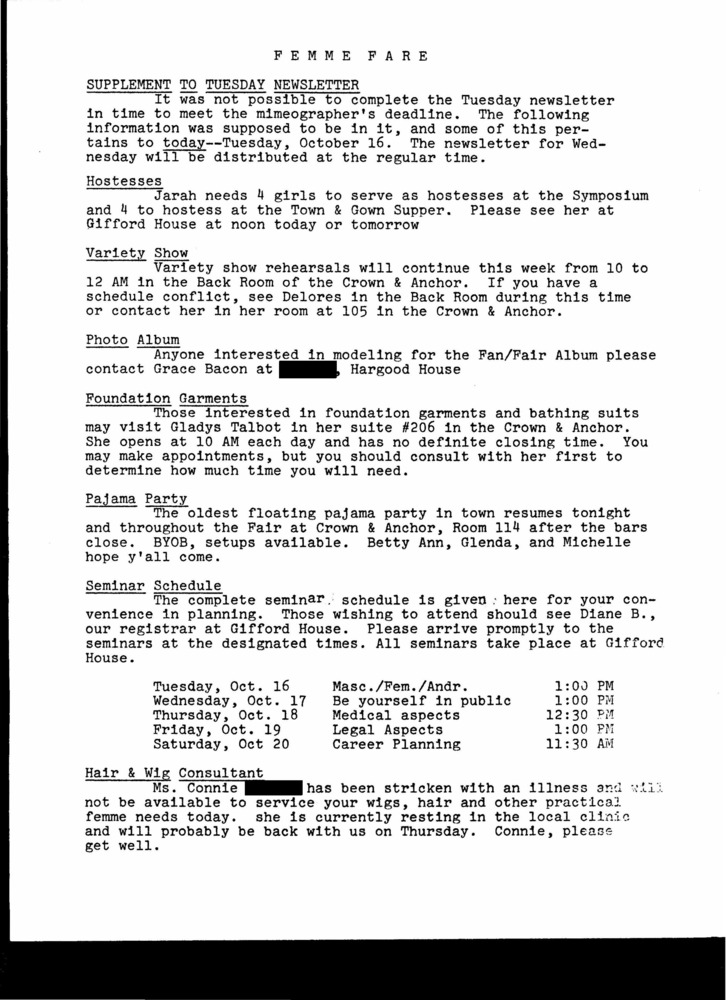 Download the full-sized PDF of Femme Fare (1979?)