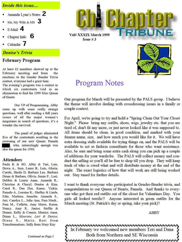 Download the full-sized PDF of Chi Chapter Tribune Vol. 39 Iss. 03 (March, 1999)
