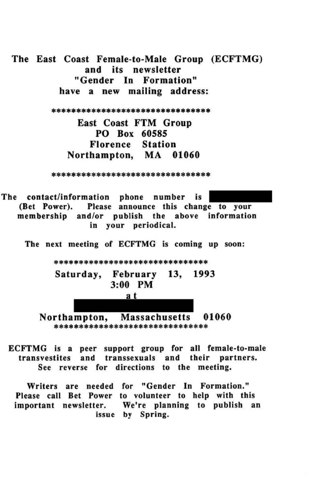 Download the full-sized PDF of Mailing Address Announcement