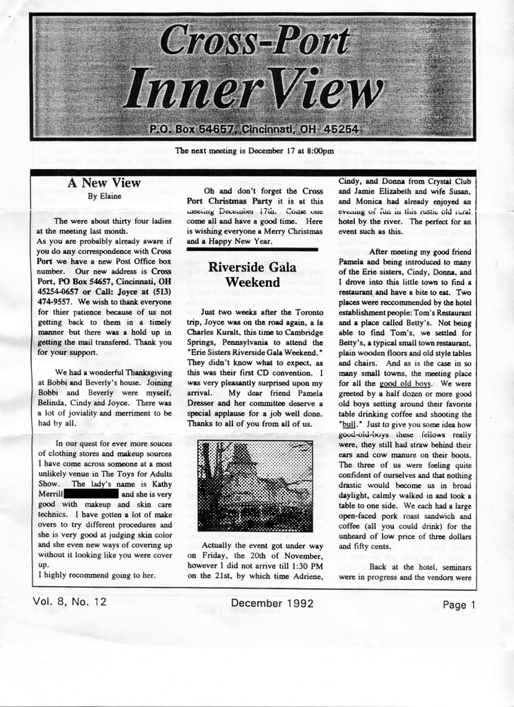 Download the full-sized PDF of Cross-Port InnerView, Vol. 8 No. 12 (December, 1992)