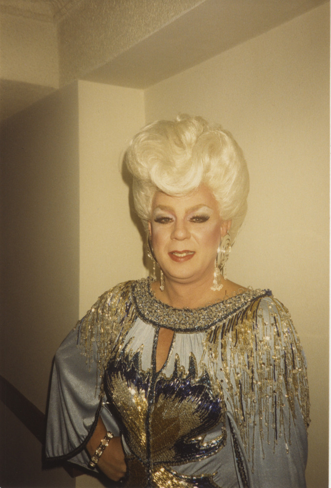 Download the full-sized image of Photograph of Person in Sequin and Tinsel Outfit