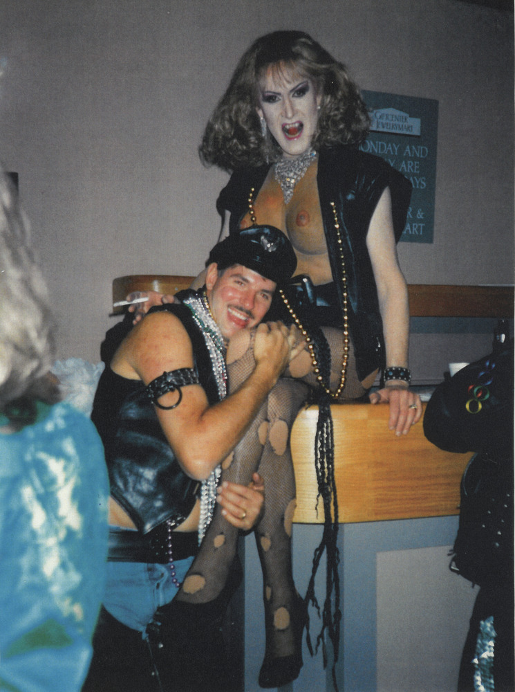 Download the full-sized image of Photograph of Two People in Leather Outfits
