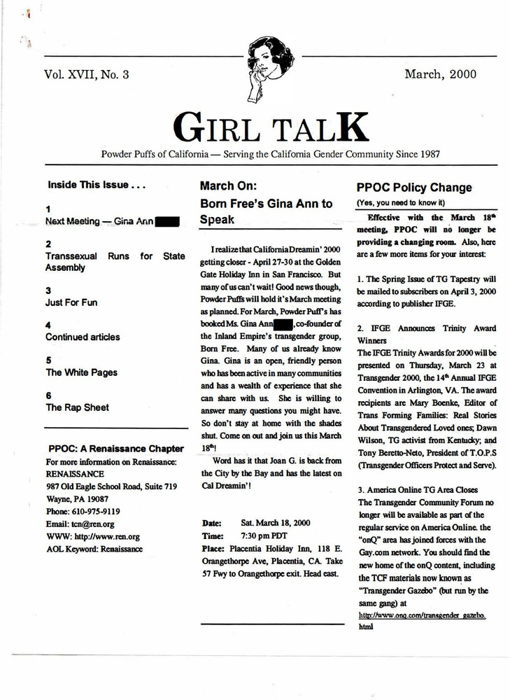 Download the full-sized PDF of Girl Talk, Vol. 17 No. 3 (March, 2000)