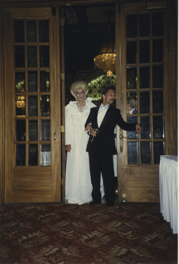 Download the full-sized image of Photograph of Two People in Wedding Attire