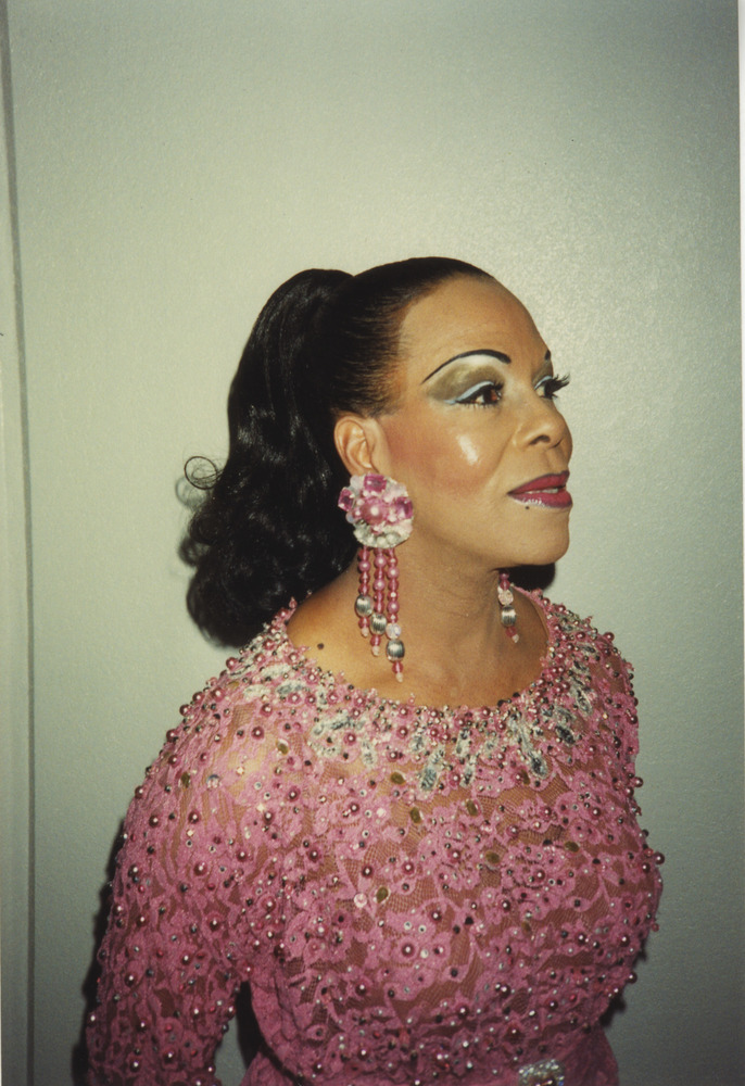 Download the full-sized image of Photograph of Person in Beaded Pink Dress