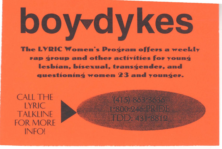 Download the full-sized PDF of Boy Dykes sticker