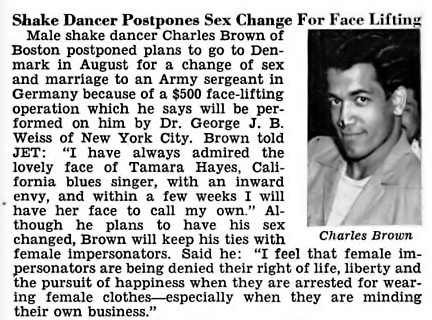 Download the full-sized image of Shake Dancer Postpones Sex Change For Face Lifting
