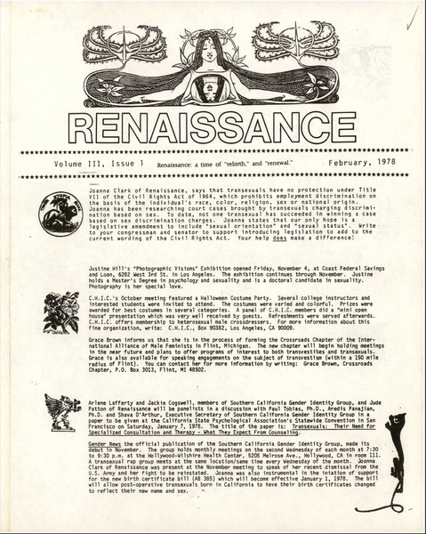 Download the full-sized image of Renaissance, Vol. 3, No. 1