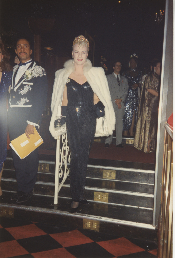 Download the full-sized image of Photograph of Person in a White Fur Coat at Ducal Coronation