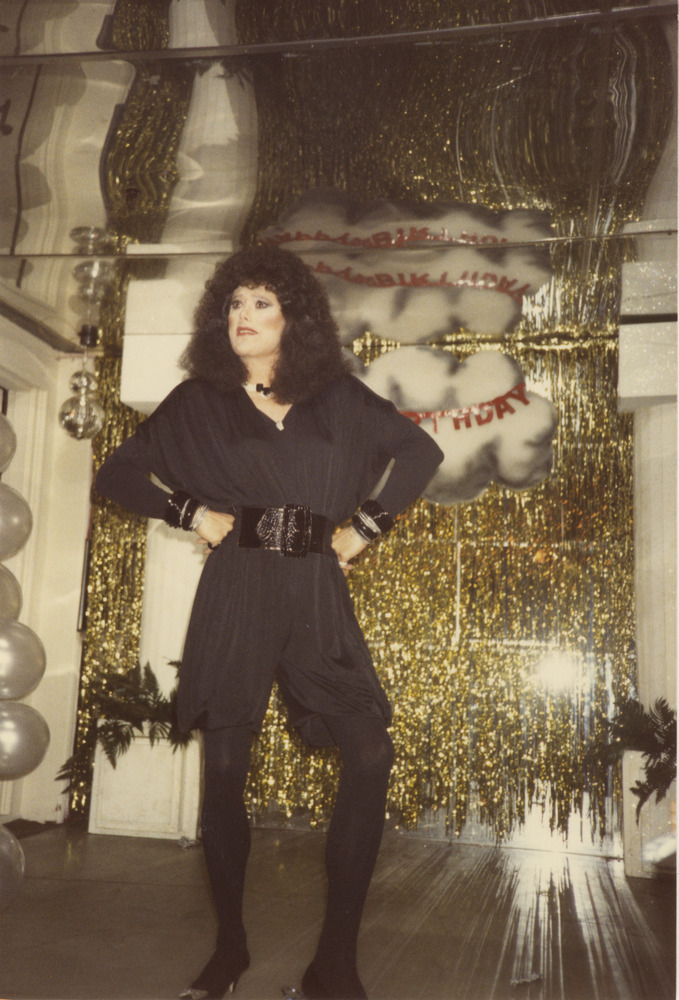 Download the full-sized image of Photograph of Alexis Francois in Black Outfit at Birthday Party