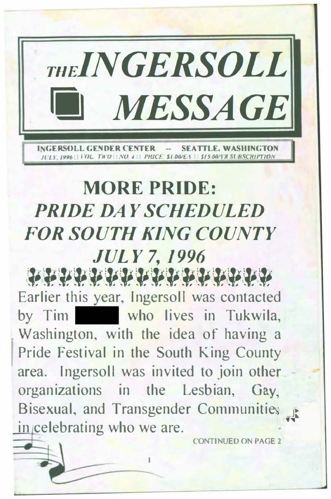 Download the full-sized PDF of The Ingersoll Message, Vol. 2 No. 4 (July, 1996)