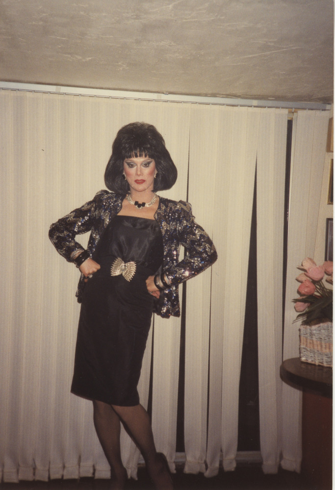 Download the full-sized image of Photograph of Alexis Francois in Black Dress and Black Bob