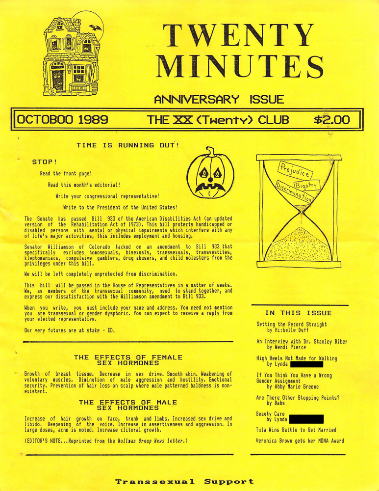 Download the full-sized PDF of Twenty Minutes (October, 1989)
