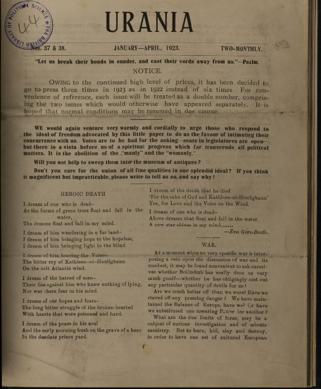 Download the full-sized image of Urania, Nos. 37-42 (1923)
