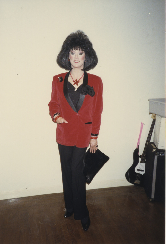Download the full-sized image of Photograph of Alexis Francois in Black and Red Suit