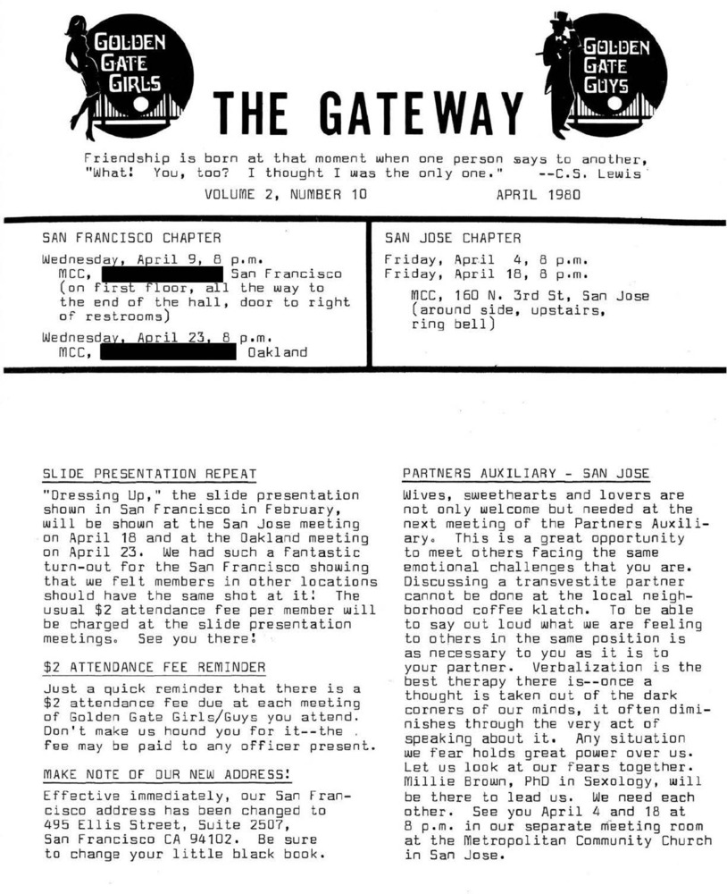 Download the full-sized PDF of The Gateway Vol. 2 No. 10 (April, 1980)