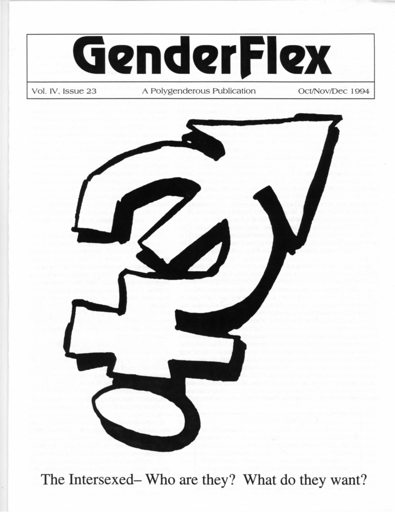 Download the full-sized PDF of GenderFlex Vol. 4, Issue 23 (Oct/Nov/Dec, 1994)