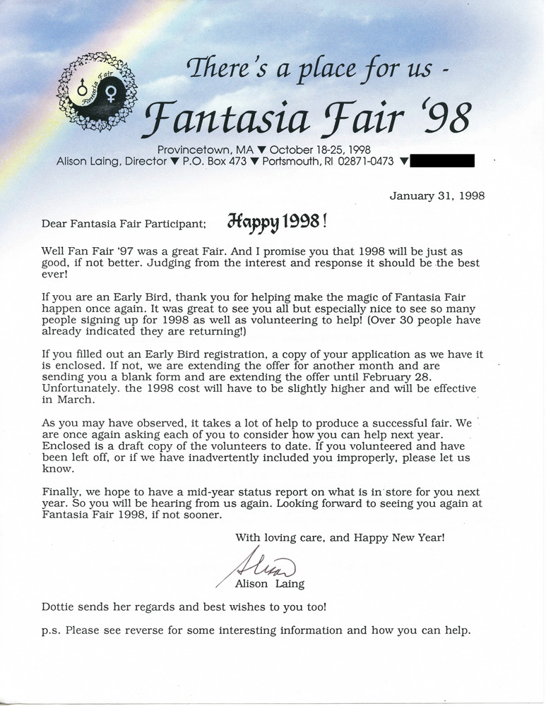 Download the full-sized PDF of There's a Place for Us: Fantasia Fair '98