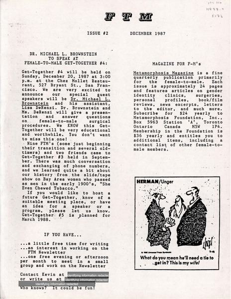 Download the full-sized image of FTM Newsletter #2