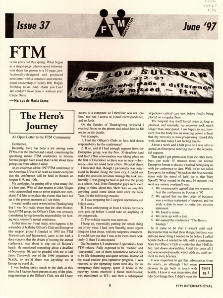 Download the full-sized image of FTM Newsletter #37