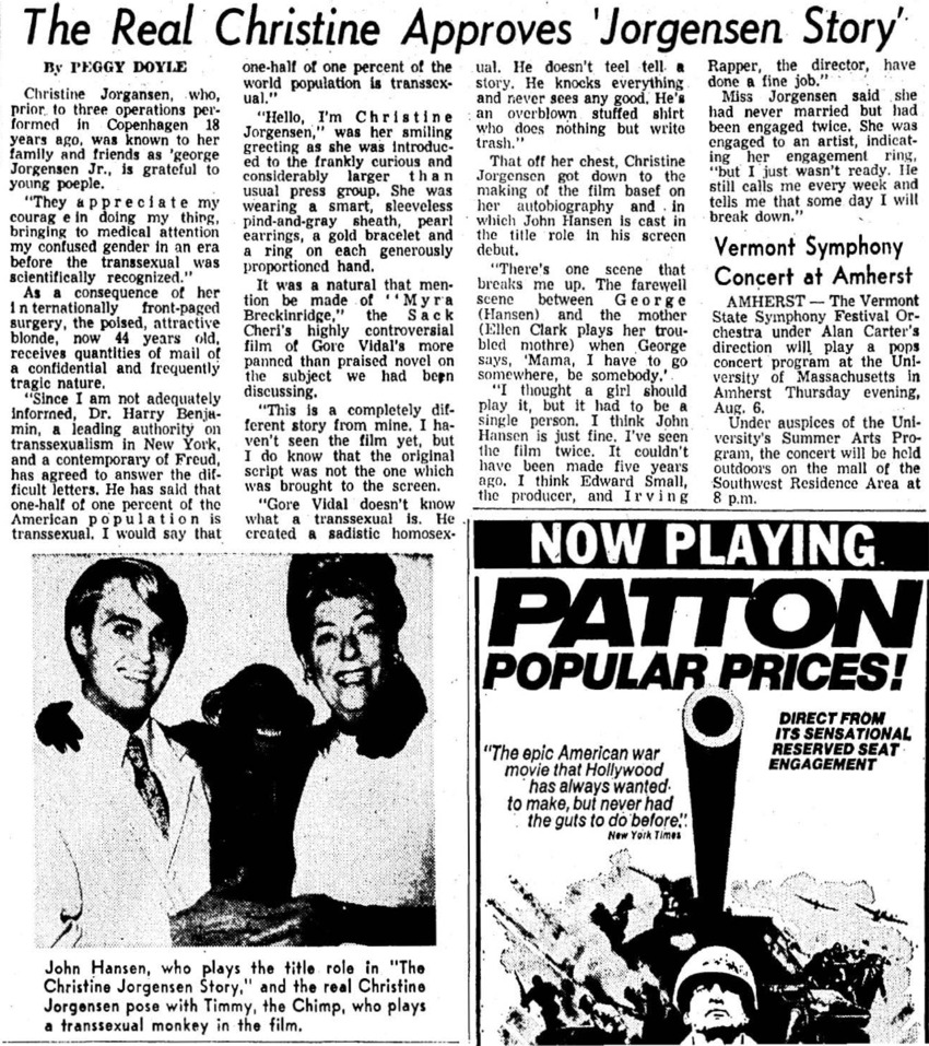 Download the full-sized PDF of The Real Christine Approves 'Jorgensen Story'
