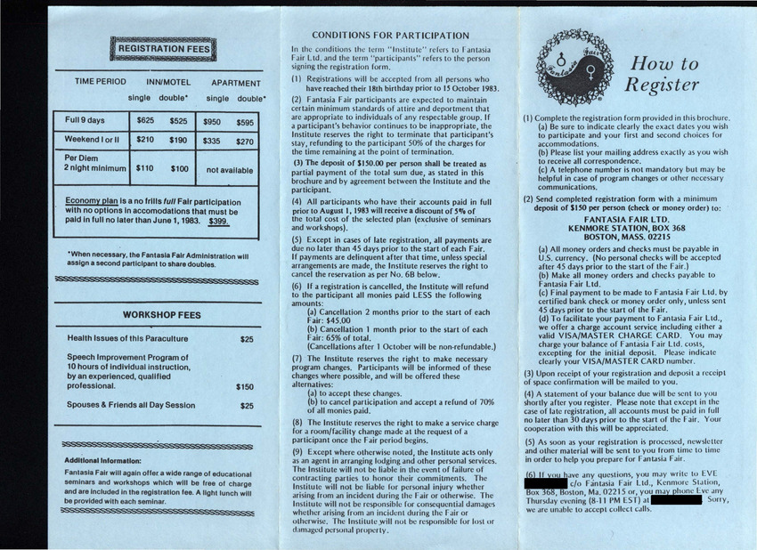 Download the full-sized PDF of Fantasia Fair Brochure and Registration Form (1983)