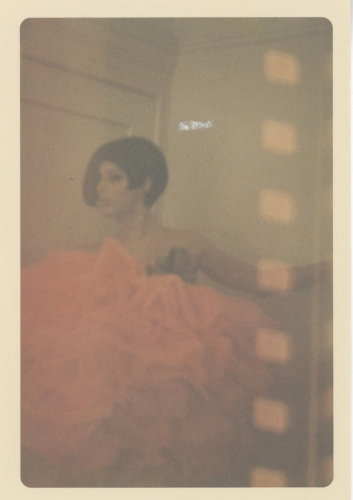 Download the full-sized PDF of Photograph of Alexis Francois in Pink Layered Dress on Unfocused Film